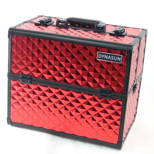 DynaSun BS38 XXL Rot Designer Beautycase Kosmetikkoffer Schmuckfach